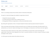 Tablet Screenshot of clickslimited.com